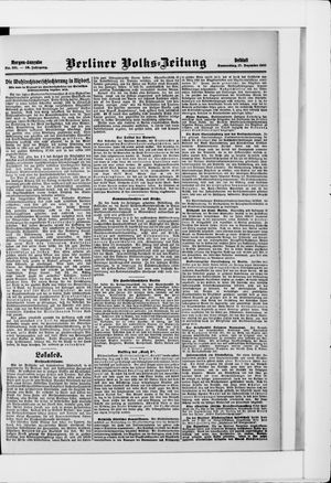 Berliner Volkszeitung vom 17.12.1908