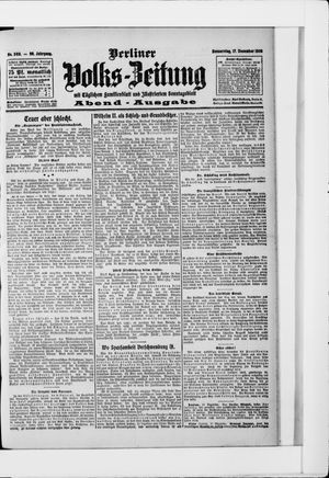 Berliner Volkszeitung vom 17.12.1908