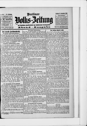 Berliner Volkszeitung vom 18.12.1908
