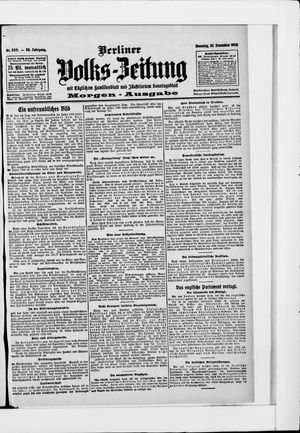Berliner Volkszeitung on Dec 22, 1908