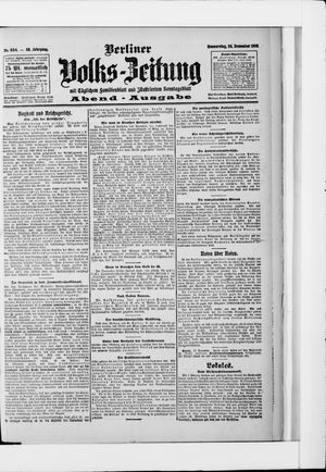 Berliner Volkszeitung vom 24.12.1908