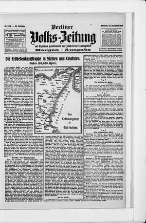 Berliner Volkszeitung vom 30.12.1908