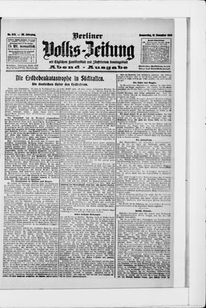 Berliner Volkszeitung vom 31.12.1908