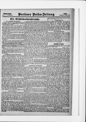 Berliner Volkszeitung vom 05.01.1909