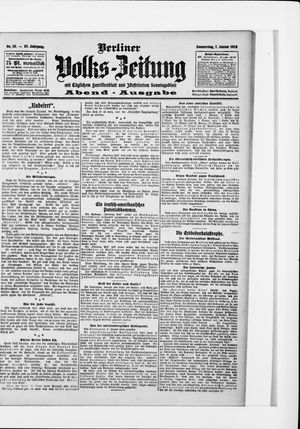 Berliner Volkszeitung vom 07.01.1909