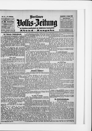 Berliner Volkszeitung vom 09.01.1909