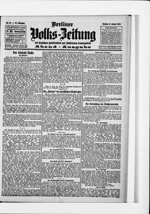 Berliner Volkszeitung vom 11.01.1909