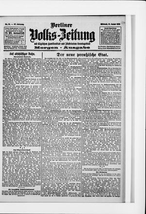 Berliner Volkszeitung vom 13.01.1909