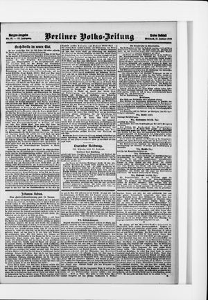 Berliner Volkszeitung vom 13.01.1909