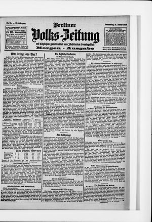 Berliner Volkszeitung vom 14.01.1909