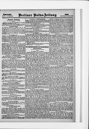 Berliner Volkszeitung vom 14.01.1909