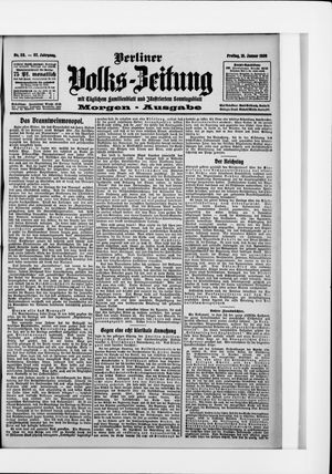 Berliner Volkszeitung vom 15.01.1909