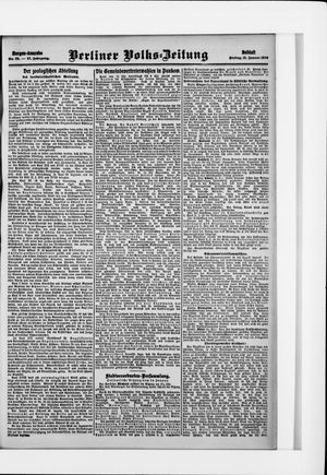 Berliner Volkszeitung vom 15.01.1909
