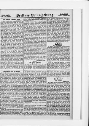 Berliner Volkszeitung vom 17.01.1909