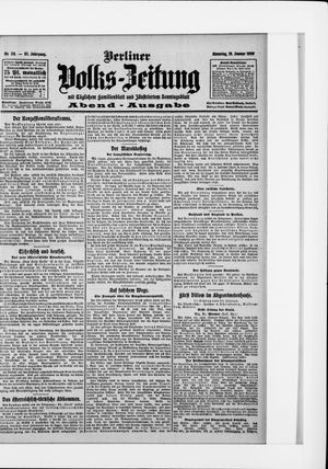 Berliner Volkszeitung vom 19.01.1909