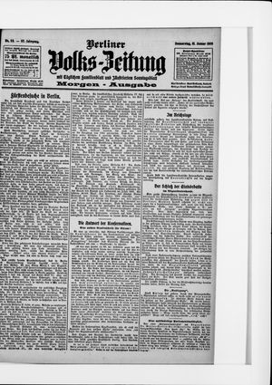 Berliner Volkszeitung vom 21.01.1909