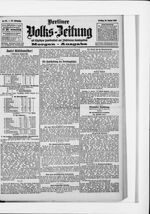 Berliner Volkszeitung vom 22.01.1909