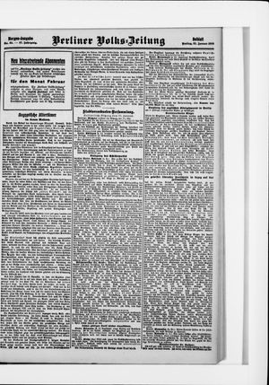 Berliner Volkszeitung vom 22.01.1909