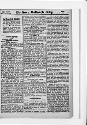 Berliner Volkszeitung vom 23.01.1909