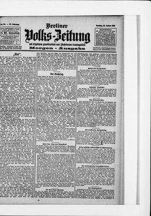 Berliner Volkszeitung on Jan 24, 1909