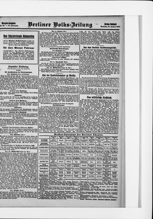 Berliner Volkszeitung vom 24.01.1909