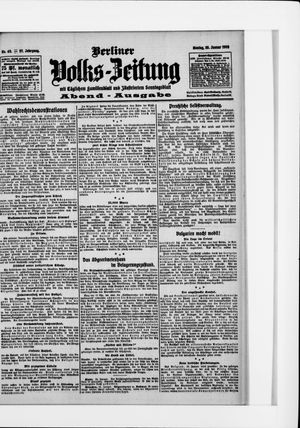 Berliner Volkszeitung on Jan 25, 1909