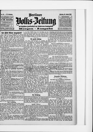 Berliner Volkszeitung vom 26.01.1909