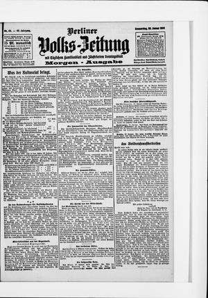 Berliner Volkszeitung on Jan 28, 1909
