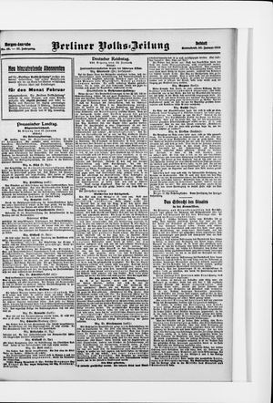 Berliner Volkszeitung vom 30.01.1909