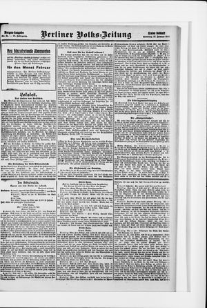 Berliner Volkszeitung vom 31.01.1909