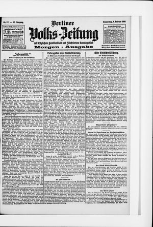 Berliner Volkszeitung vom 04.02.1909