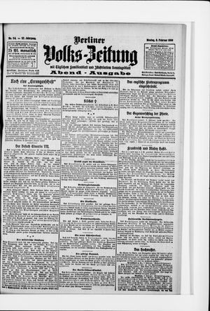 Berliner Volkszeitung vom 08.02.1909