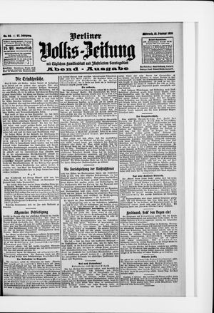 Berliner Volkszeitung vom 10.02.1909