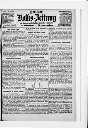 Berliner Volkszeitung vom 11.02.1909