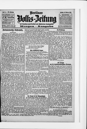 Berliner Volkszeitung vom 12.02.1909