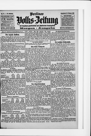 Berliner Volkszeitung vom 13.02.1909
