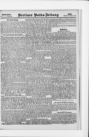 Berliner Volkszeitung on Feb 16, 1909