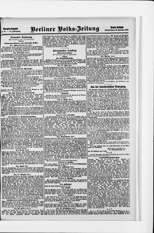Berliner Volkszeitung vom 18.02.1909