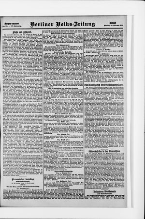 Berliner Volkszeitung vom 19.02.1909