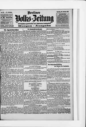 Berliner Volkszeitung on Feb 23, 1909