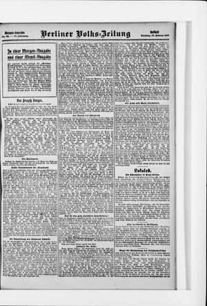Berliner Volkszeitung vom 23.02.1909