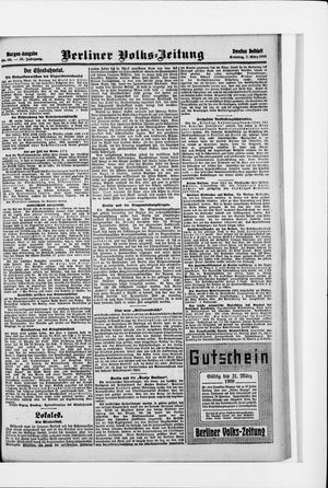 Berliner Volkszeitung vom 07.03.1909