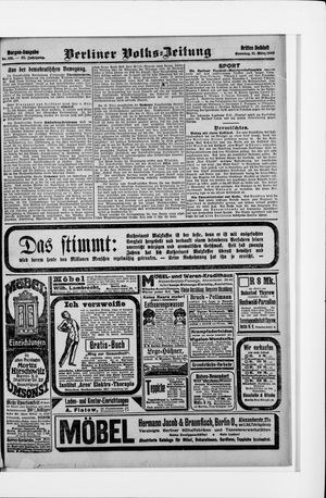 Berliner Volkszeitung vom 21.03.1909