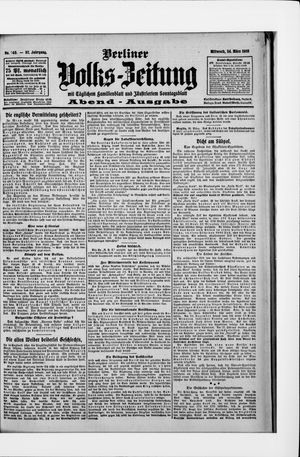 Berliner Volkszeitung vom 24.03.1909