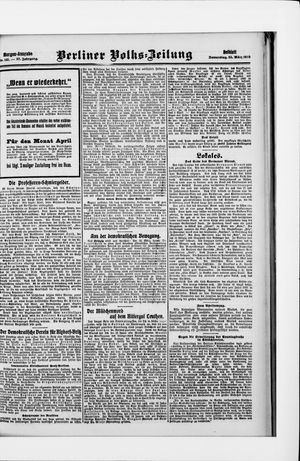 Berliner Volkszeitung vom 25.03.1909