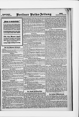 Berliner Volkszeitung vom 27.03.1909
