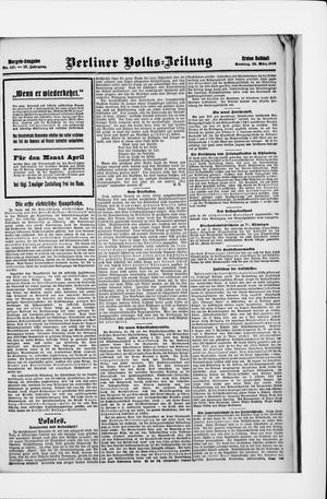 Berliner Volkszeitung vom 28.03.1909