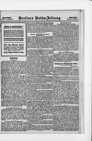 Berliner Volkszeitung vom 31.03.1909