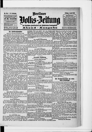 Berliner Volkszeitung vom 02.04.1909