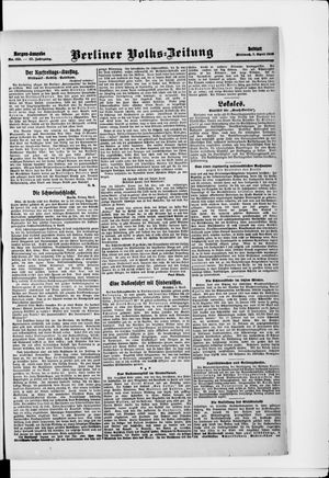 Berliner Volkszeitung vom 07.04.1909